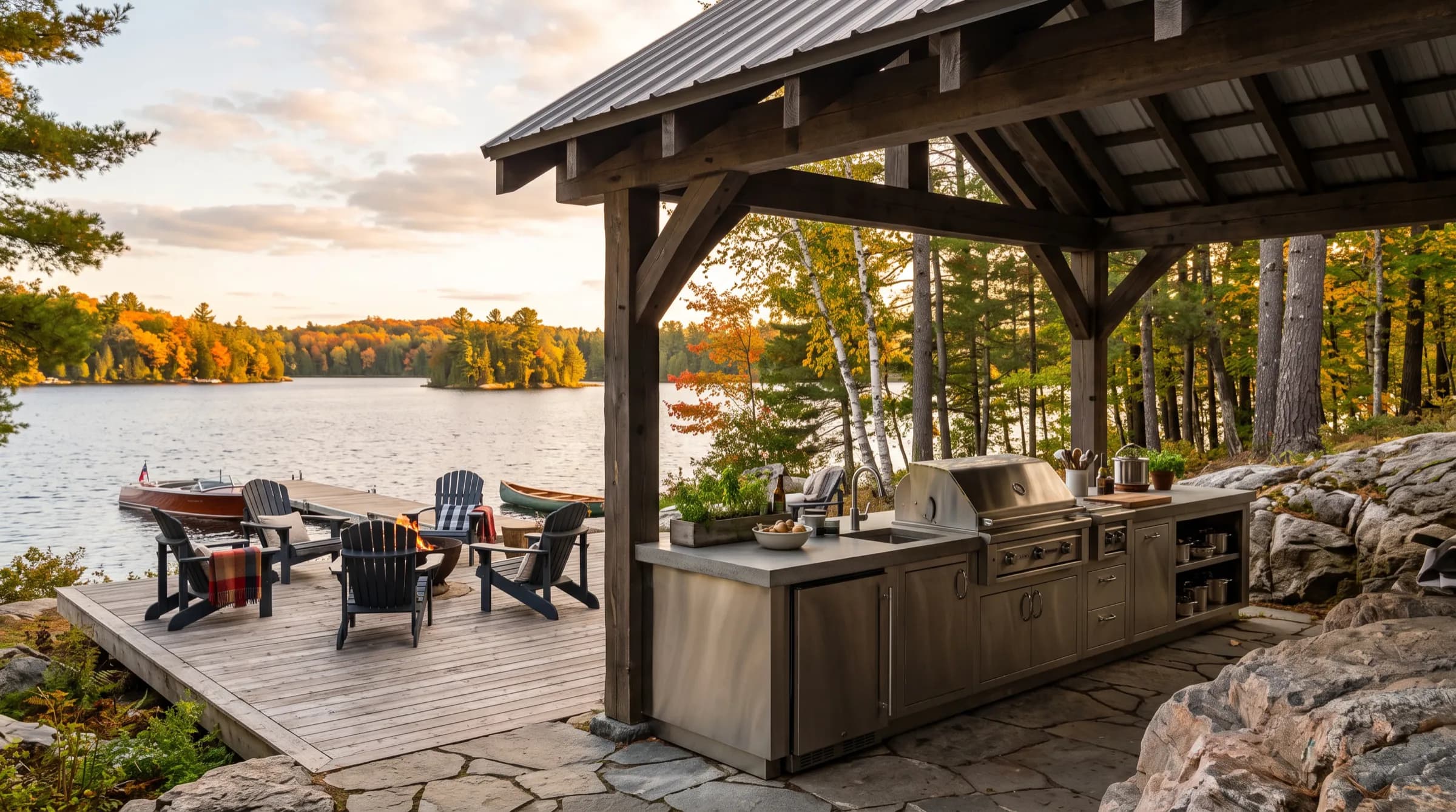 Outdoor kitchen built for Ontario